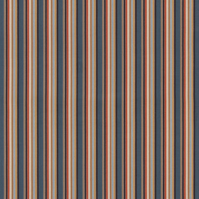 G P & J BAKER BF11063.2.0 WILD ONE INDIGO/COCOA Fabric - Eade's Wallpaper