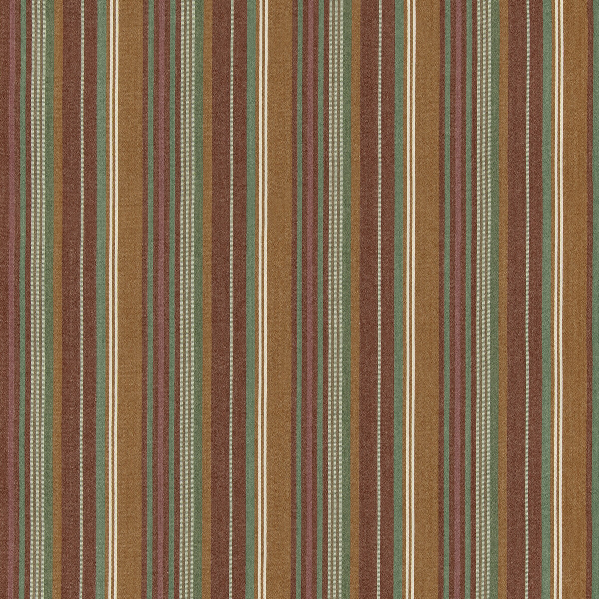 G P & J BAKER BF11082.1.0 PETRA STRIPE RED/GREEN Fabric - Eade's Wallpaper