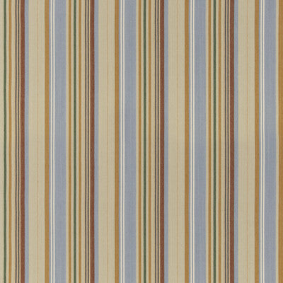 G P & J BAKER BF11082.2.0 PETRA STRIPE SOFT BLUE Fabric - Eade's Wallpaper