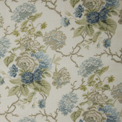 LEE JOFA BFC-3505.53.0 CHELVERTON II BLUE/GREEN Fabric - Eade's Wallpaper
