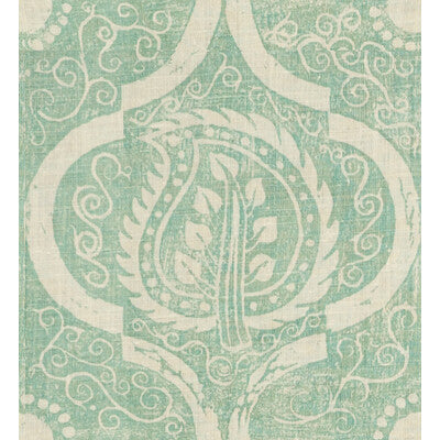 LEE JOFA BFC-3516.13.0 PERSIAN LEAF AQUA Fabric - Eade's Wallpaper