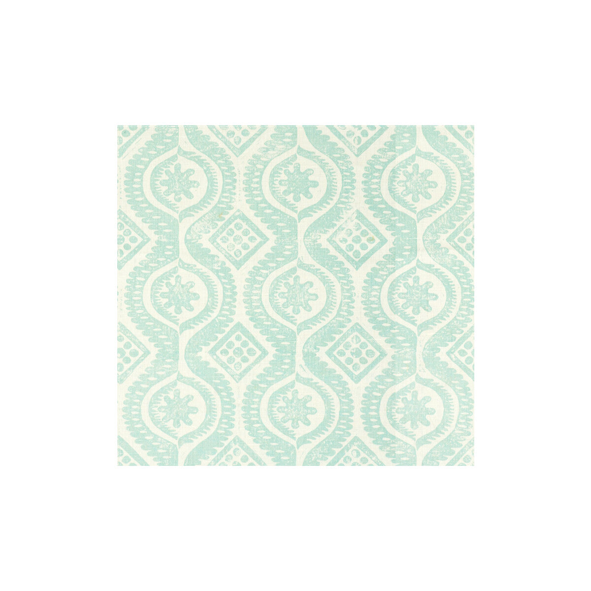 LEE JOFA BFC-3518.13.0 DAMASK AQUA Fabric - Eade's Wallpaper