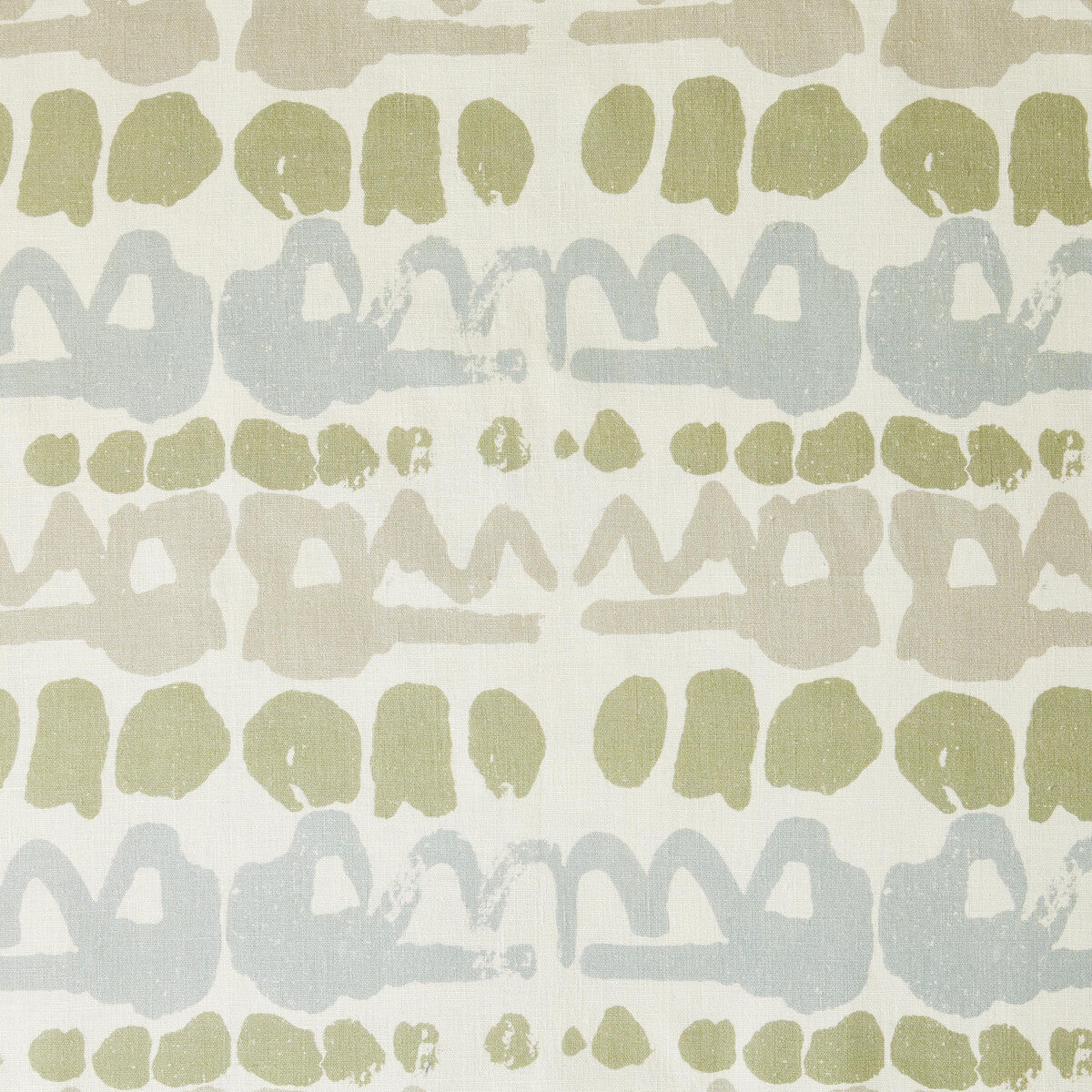 LEE JOFA BFC-3649.1130.0 ALTAMIRA GREEN/STONE Fabric - Eade's Wallpaper