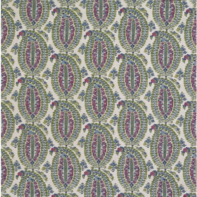 LEE JOFA BFC-3660.75.0 ANOUSHKA PINK/BLUE Fabric - Eade's Wallpaper