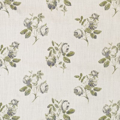 LEE JOFA BFC-3661.235.0 SIMSBURY LIME/BLUE Fabric - Eade's Wallpaper