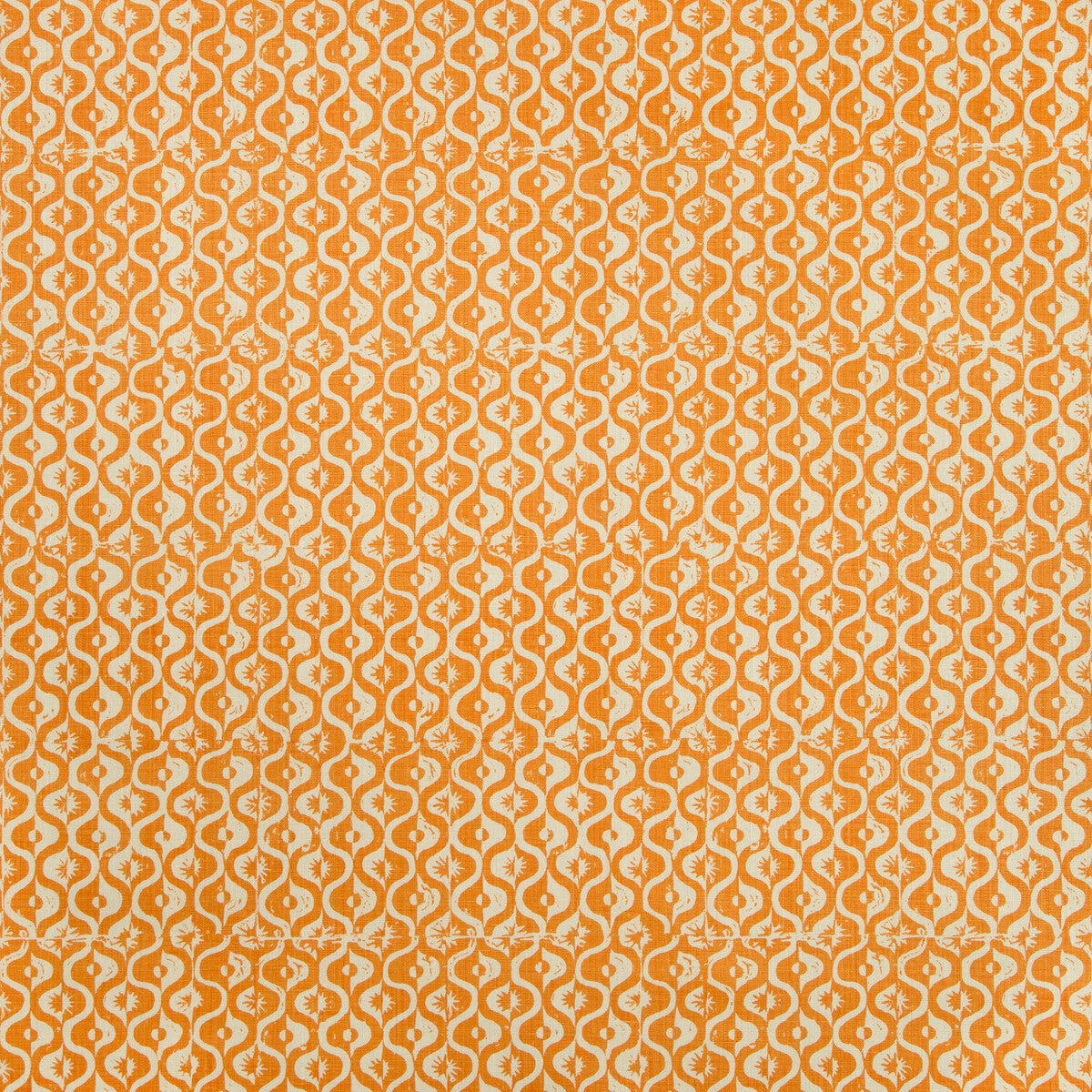LEE JOFA BFC-3669.12.0 SMALL MEDALLION TANGERINE Fabric - Eade's Wallpaper