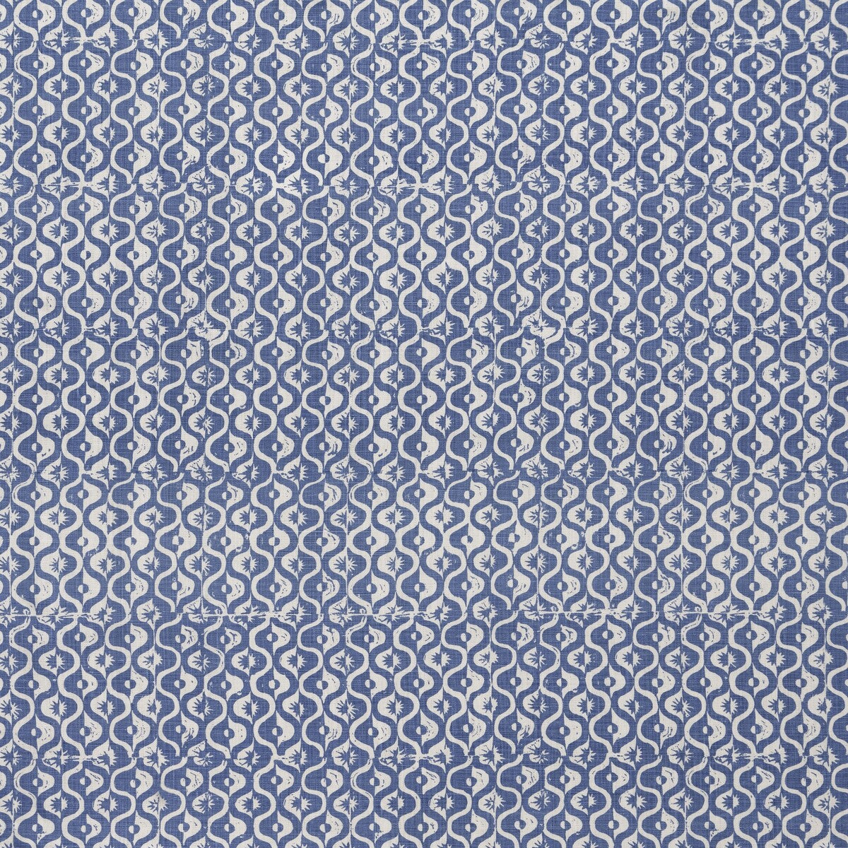 LEE JOFA BFC-3669.5.0 SMALL MEDALLION AZURE Fabric - Eade's Wallpaper