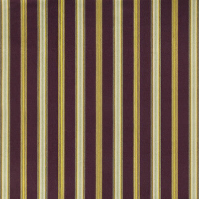 LEE JOFA BFC-3670.909.0 CANFIELD STRIPE AUBERGINE Fabric - Eade's Wallpaper