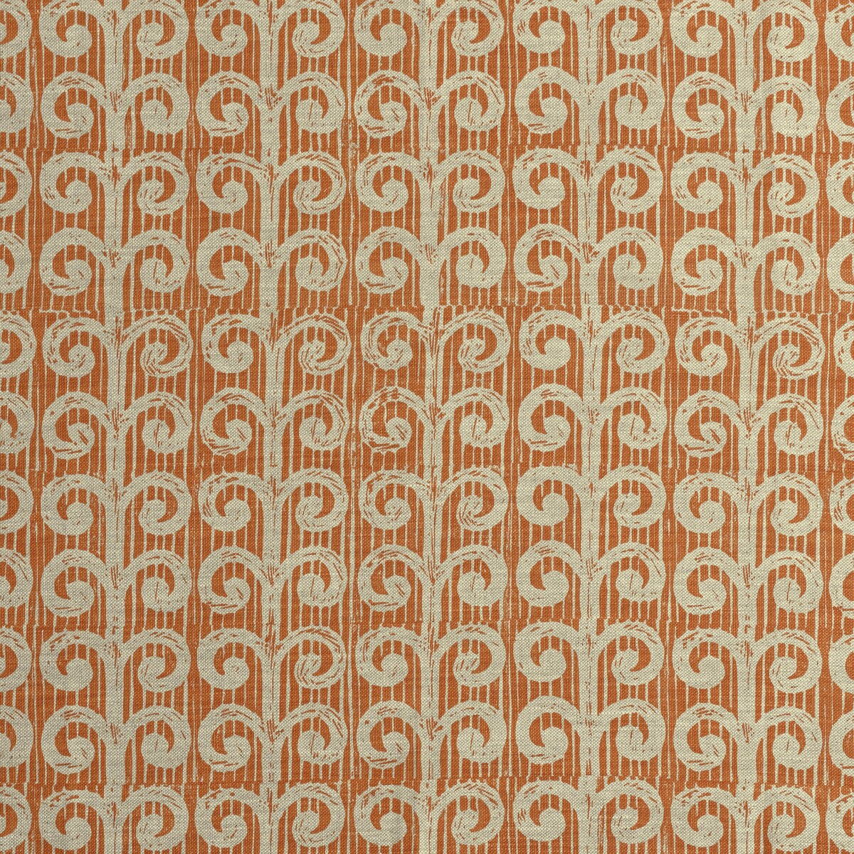 LEE JOFA BFC-3673.12.0 FERN TANGERINE Fabric - Eade's Wallpaper