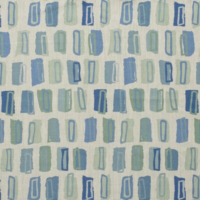 LEE JOFA BFC-3675.513.0 HUDSON BLUE/GREEN Fabric - Eade's Wallpaper