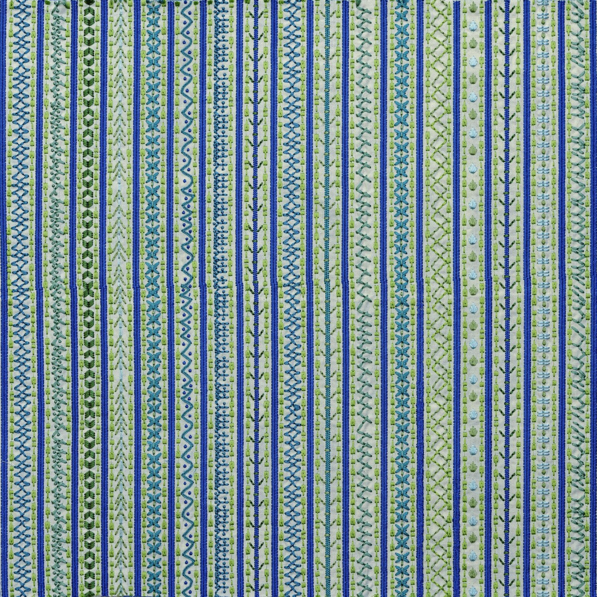 LEE JOFA BFC-3680.530.0 CAPRI BLUE/GREEN Fabric - Eade's Wallpaper