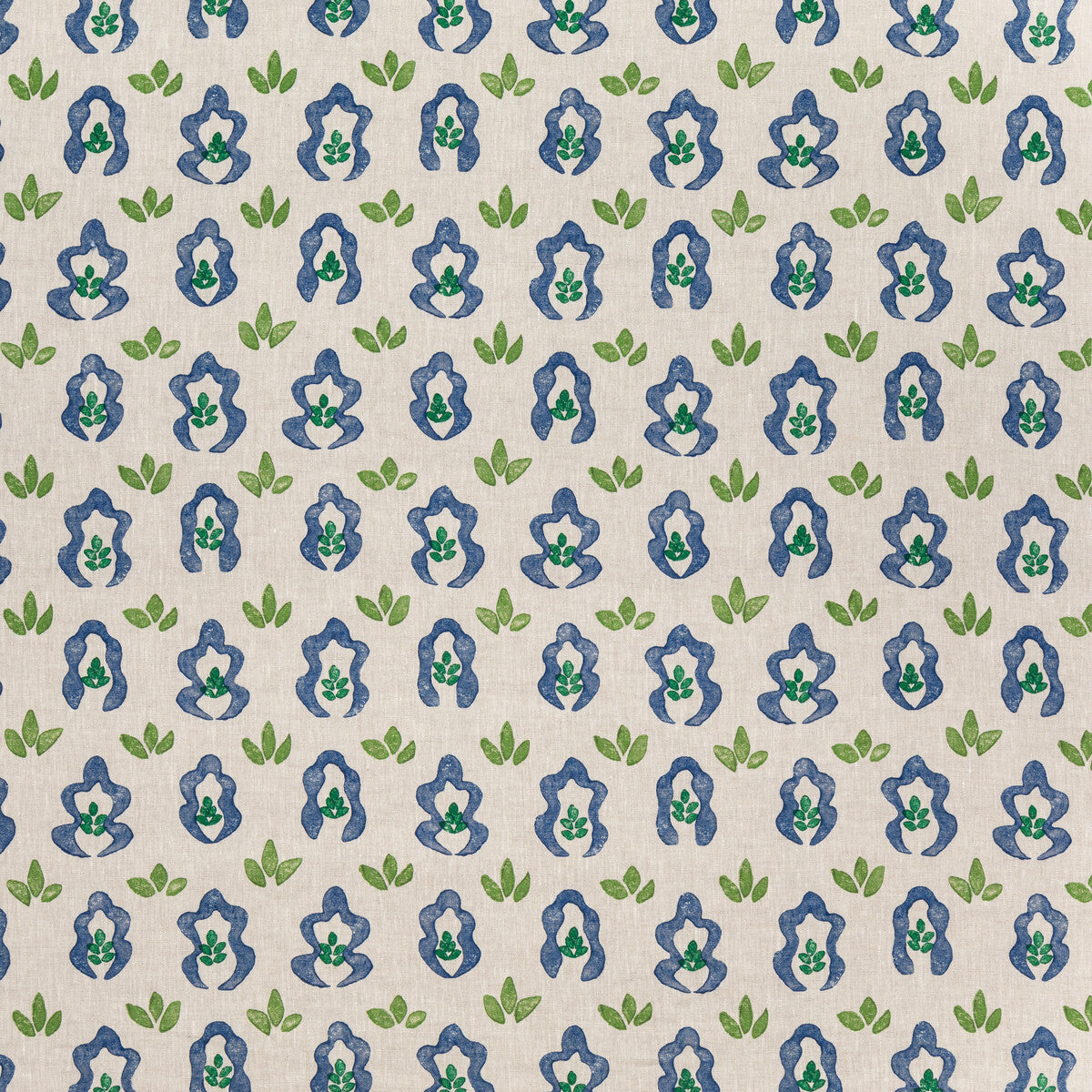 LEE JOFA BFC-3708.523.0 SPRINGFIELD LAGOON Fabric - Eade's Wallpaper