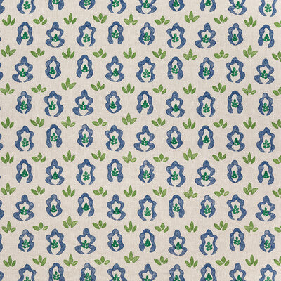 LEE JOFA BFC-3708.523.0 SPRINGFIELD LAGOON Fabric - Eade's Wallpaper