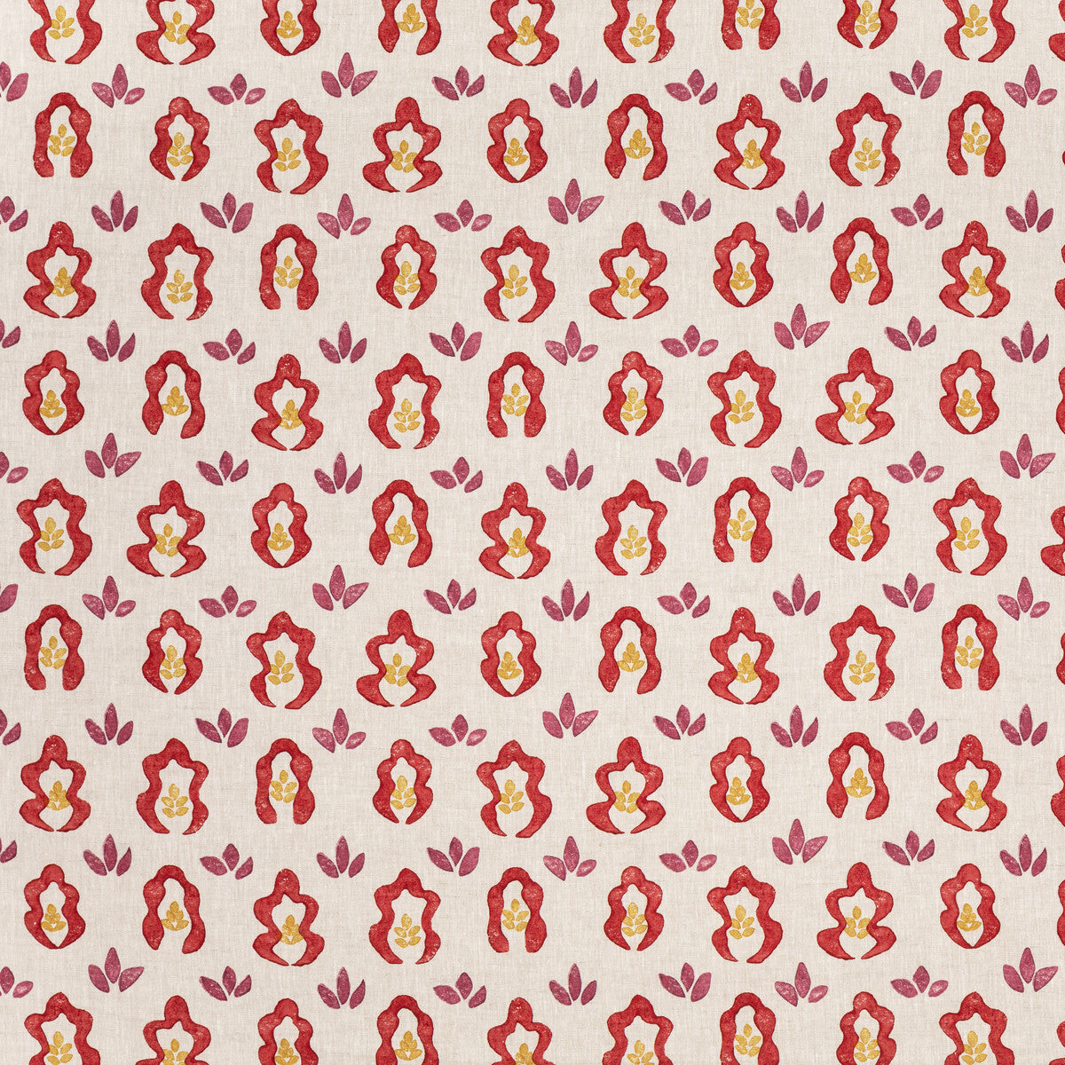 LEE JOFA BFC-3708.910.0 SPRINGFIELD RED Fabric - Eade's Wallpaper