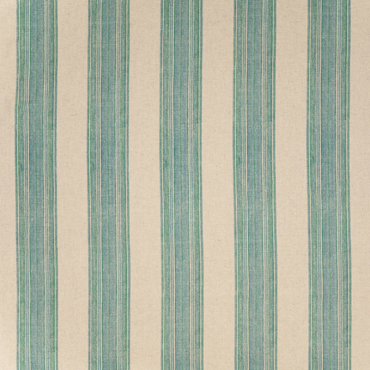 LEE JOFA BFC-3709.13.0 MIFFLIN STRIPE AQUAMARINE Fabric - Eade's Wallpaper