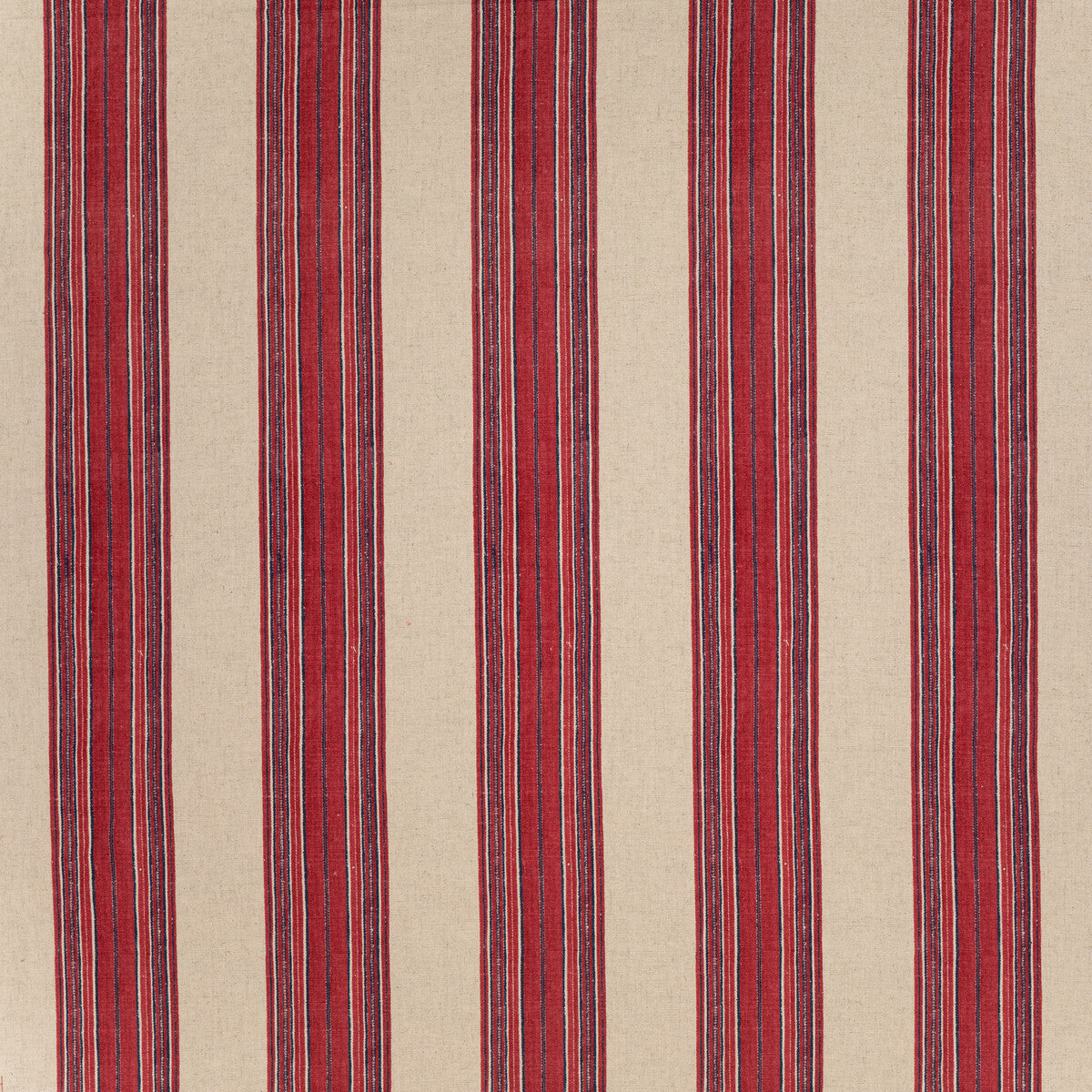 LEE JOFA BFC-3709.19.0 MIFFLIN STRIPE RED Fabric - Eade's Wallpaper