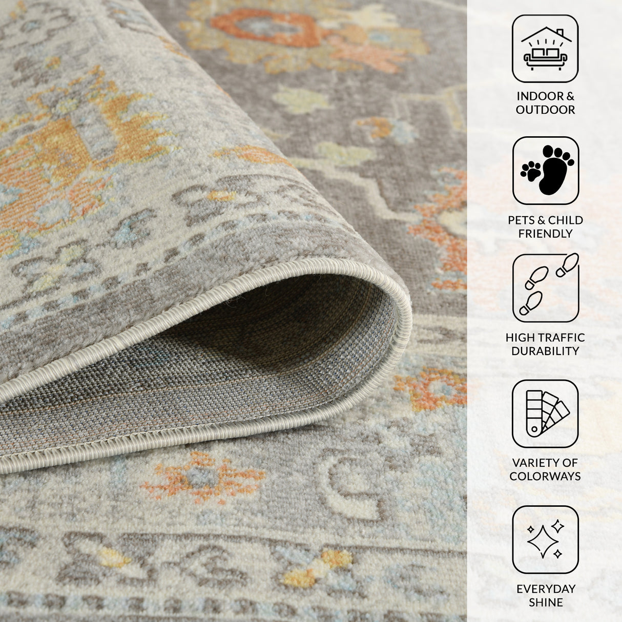 Amer Rugs BHM-2 Bohemian Classic Bordered Area Rug