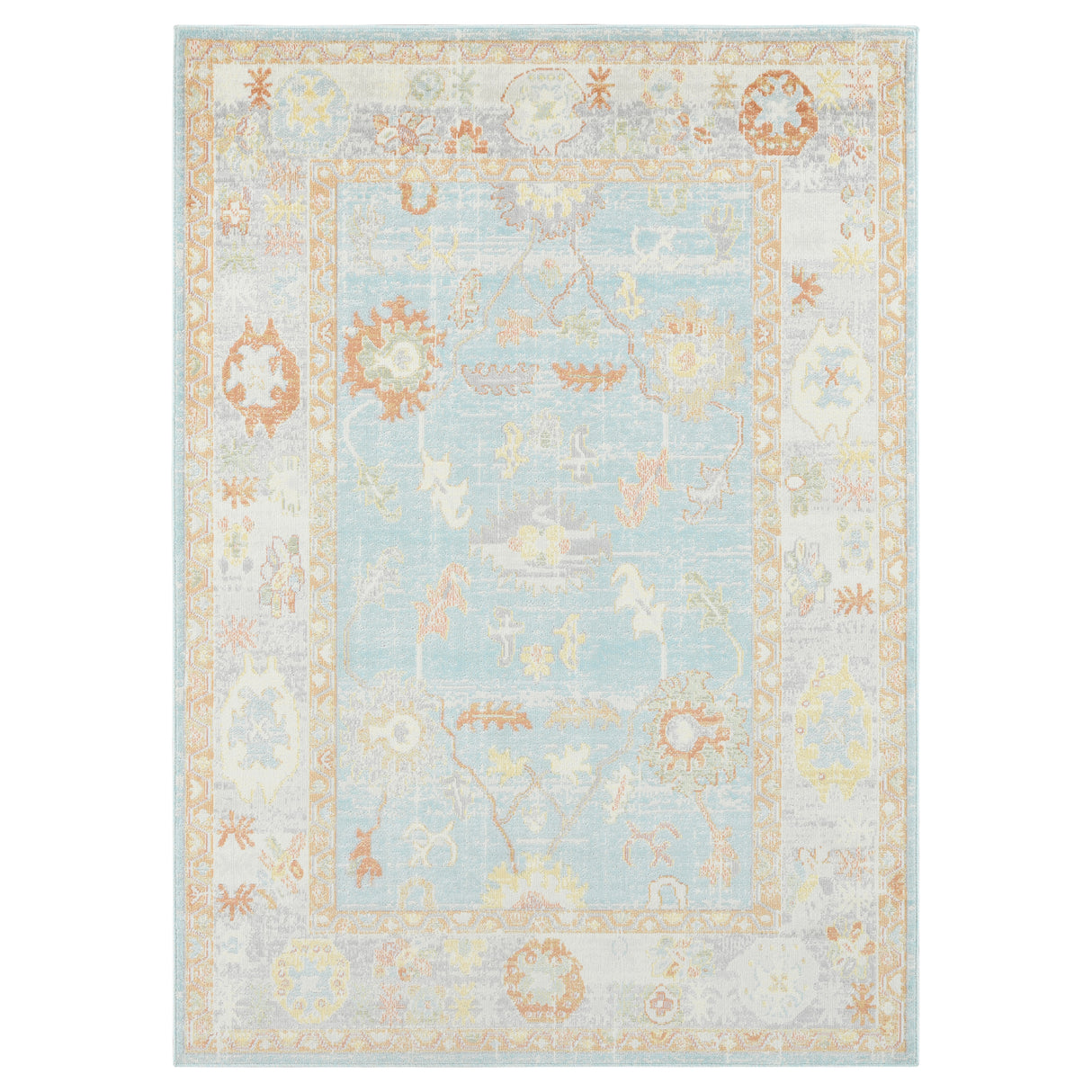 Amer Rugs BHM-3 Bohemian Classic Bordered /Beige Area Rug