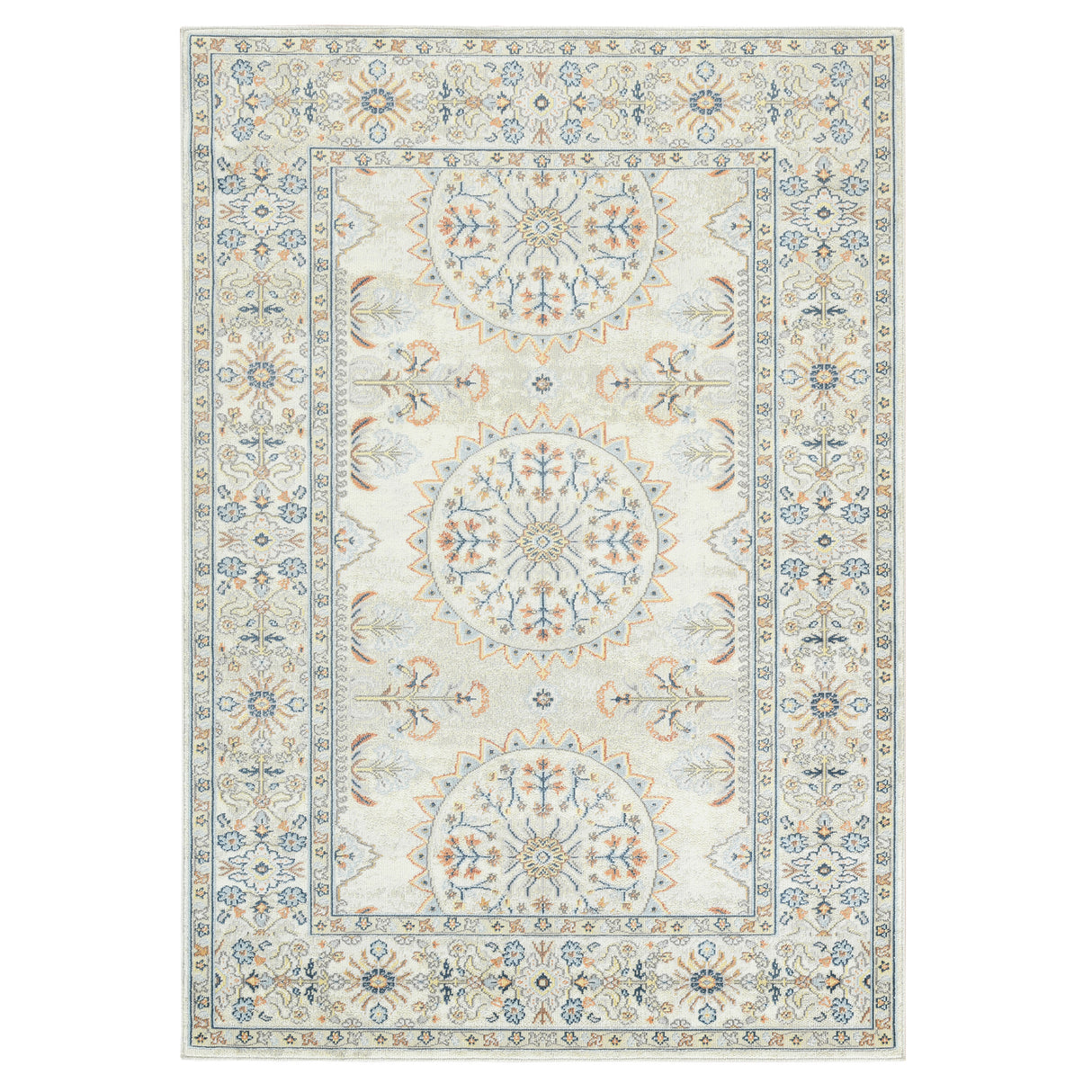 Amer Rugs BHM-8 Bohemian Transitional Bordered Area Rug