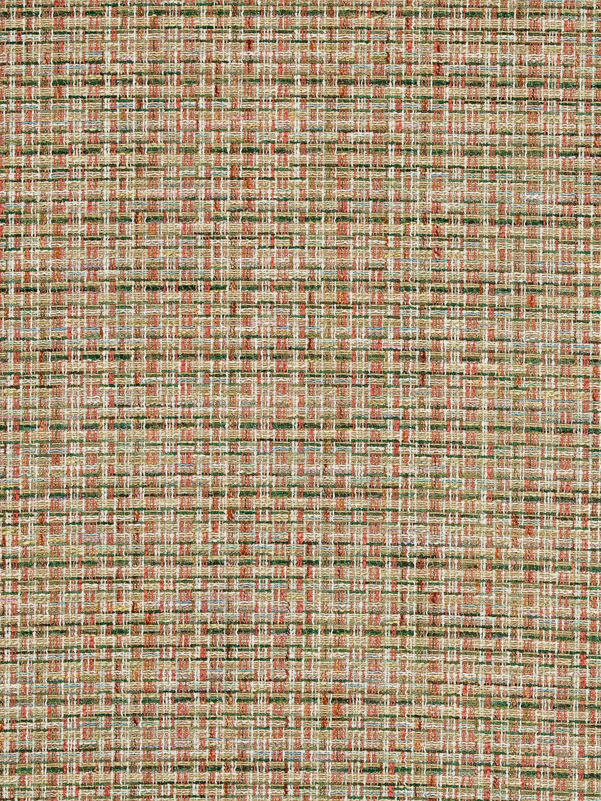 Scalamandre BI 0005FAYE OLIVE CORAL FAYE Fabric - Eade's Wallpaper