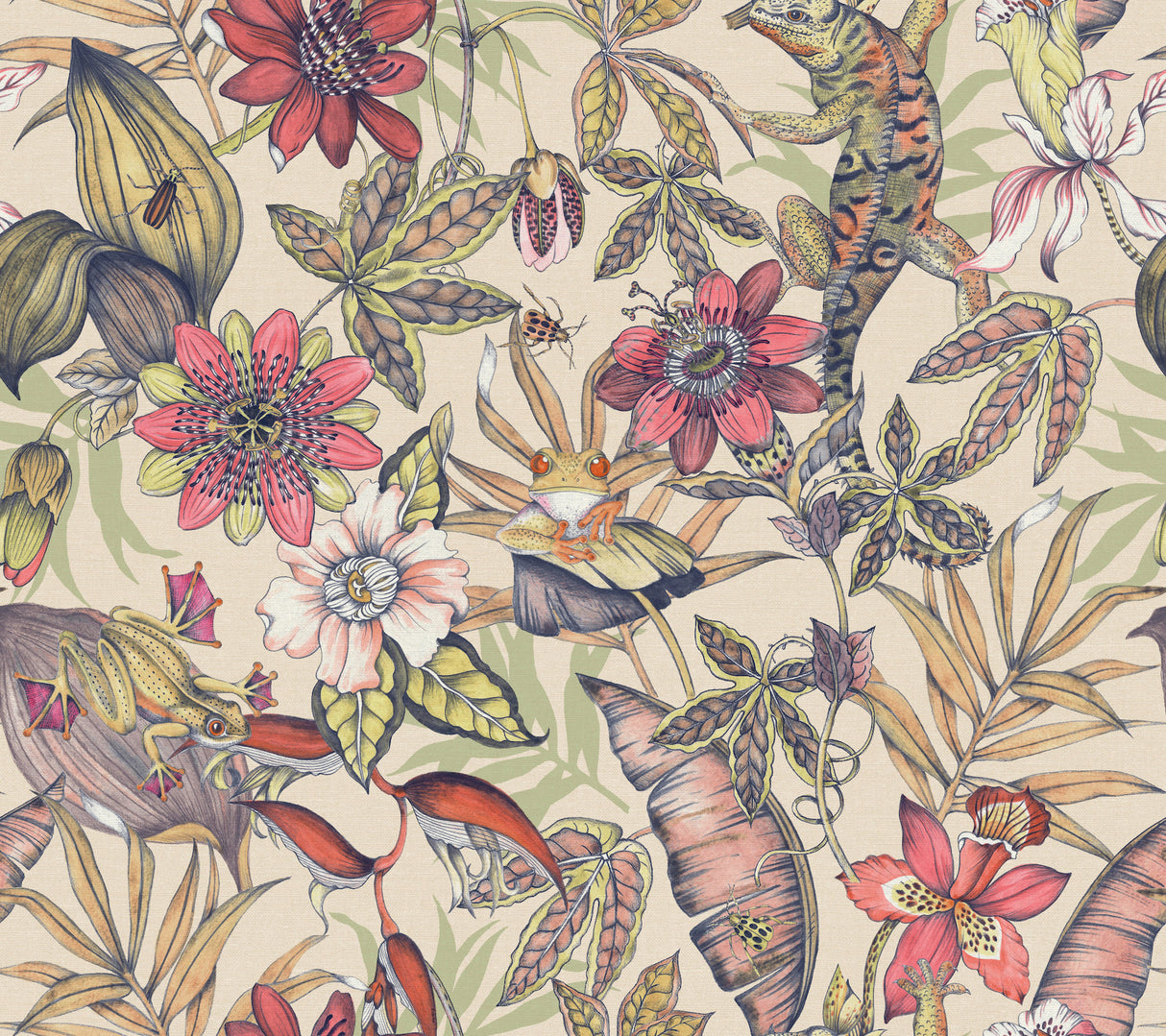 York BL1704 Rainforest Cream Wallpaper