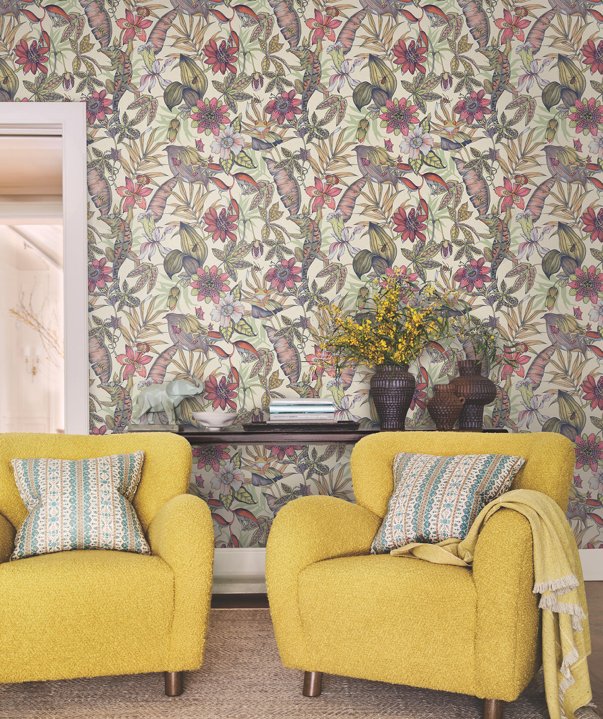 York BL1704 Rainforest Cream Wallpaper