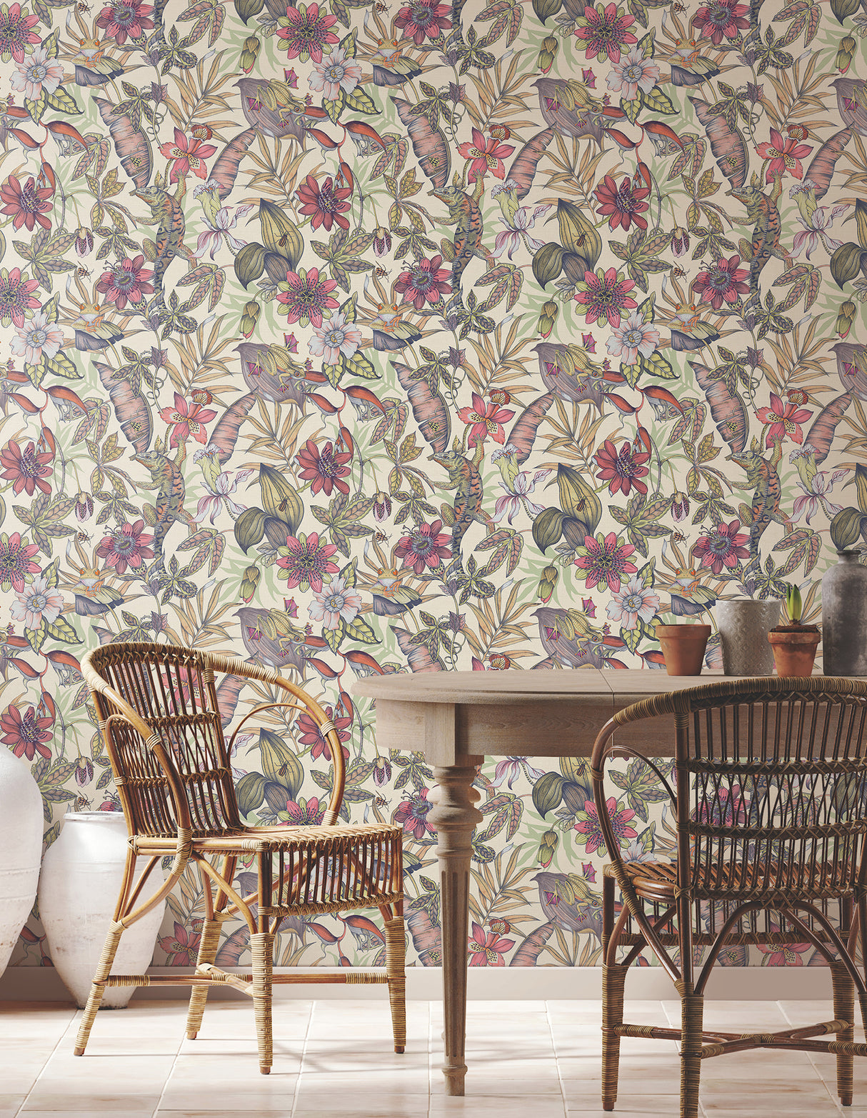 York BL1704 Rainforest Cream Wallpaper