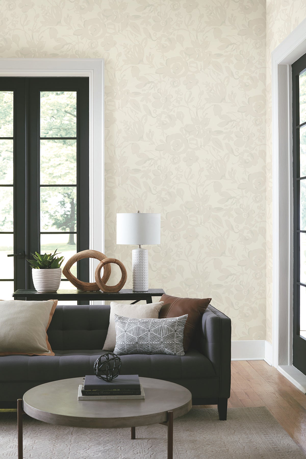 York BL1734 Brushstroke Floral Pearl Wallpaper