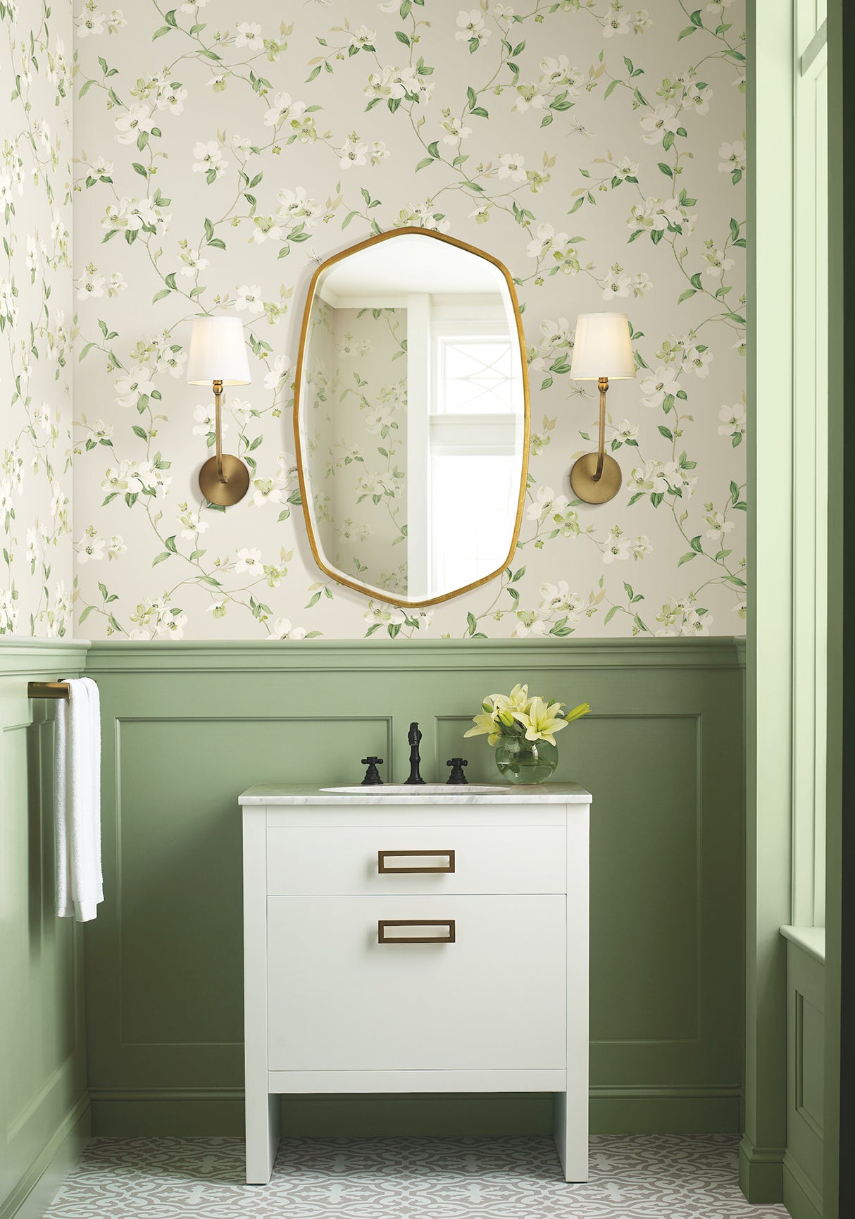 York BL1762 Dogwood Light Grey Wallpaper