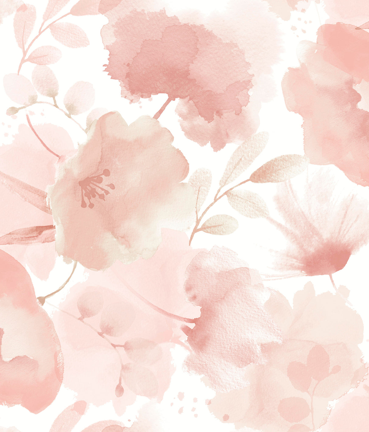 York BL1772 Watercolor Bouquet Blush Wallpaper
