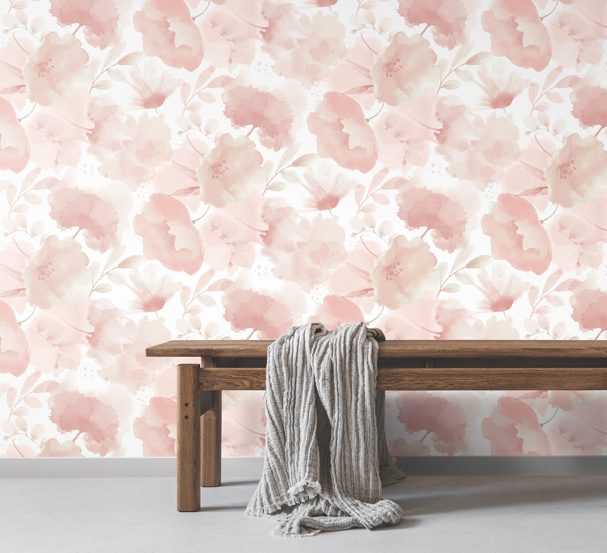 York BL1772 Watercolor Bouquet Blush Wallpaper