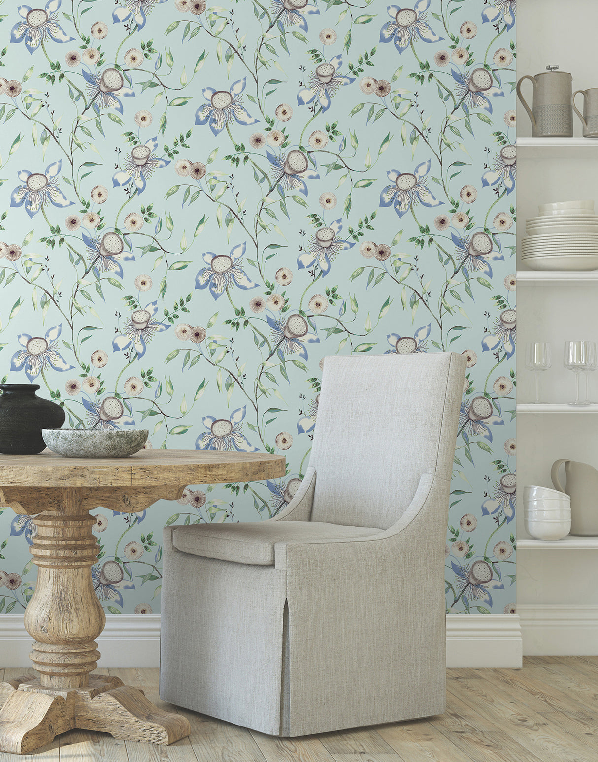 York BL1792 Dream Blossom Light Blue Wallpaper