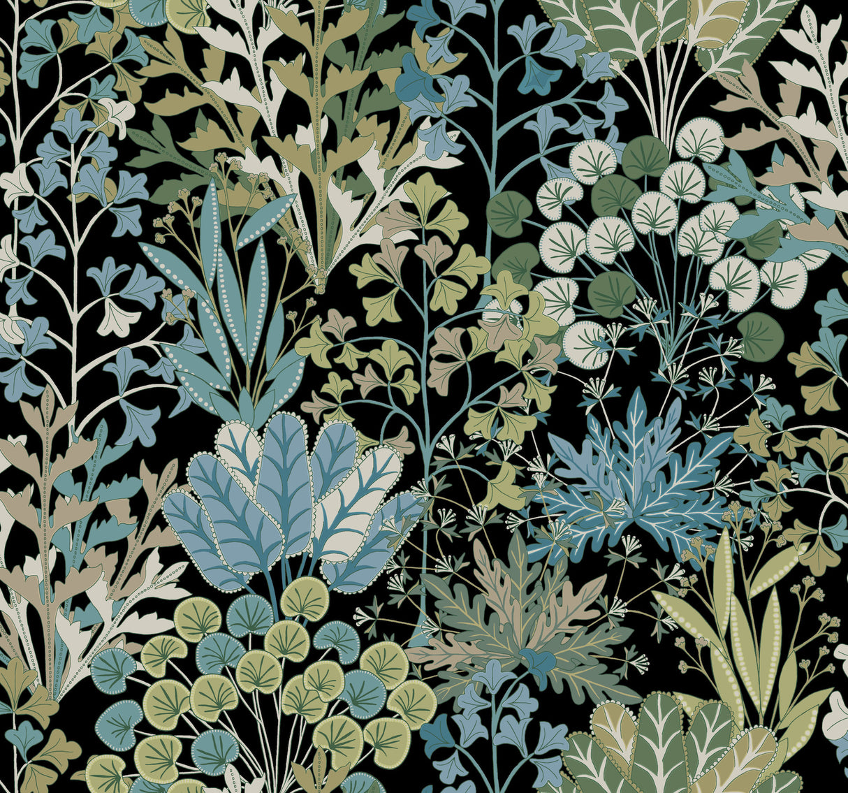 York BL1811 Forest Floor Black Wallpaper