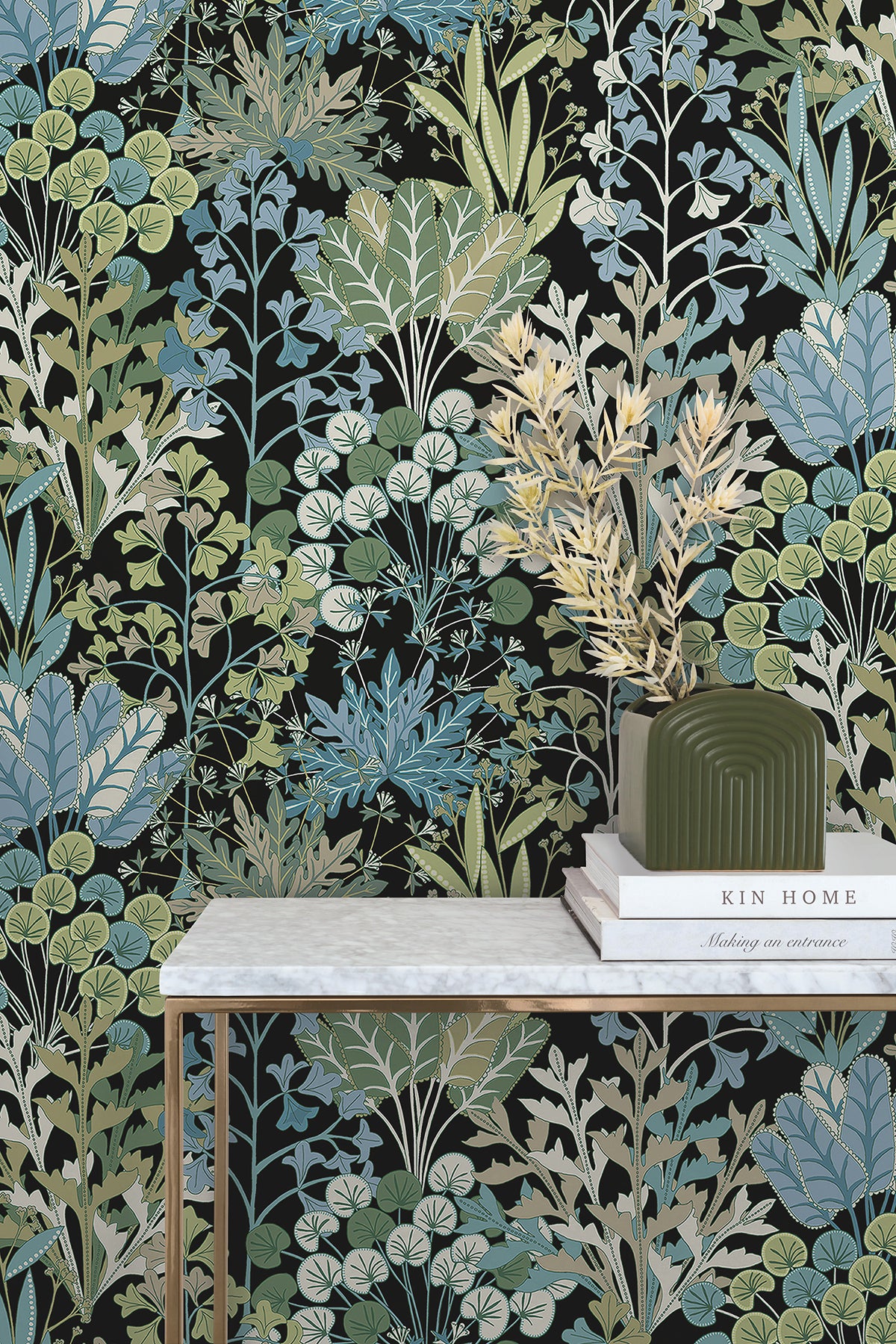 York BL1811 Forest Floor Black Wallpaper