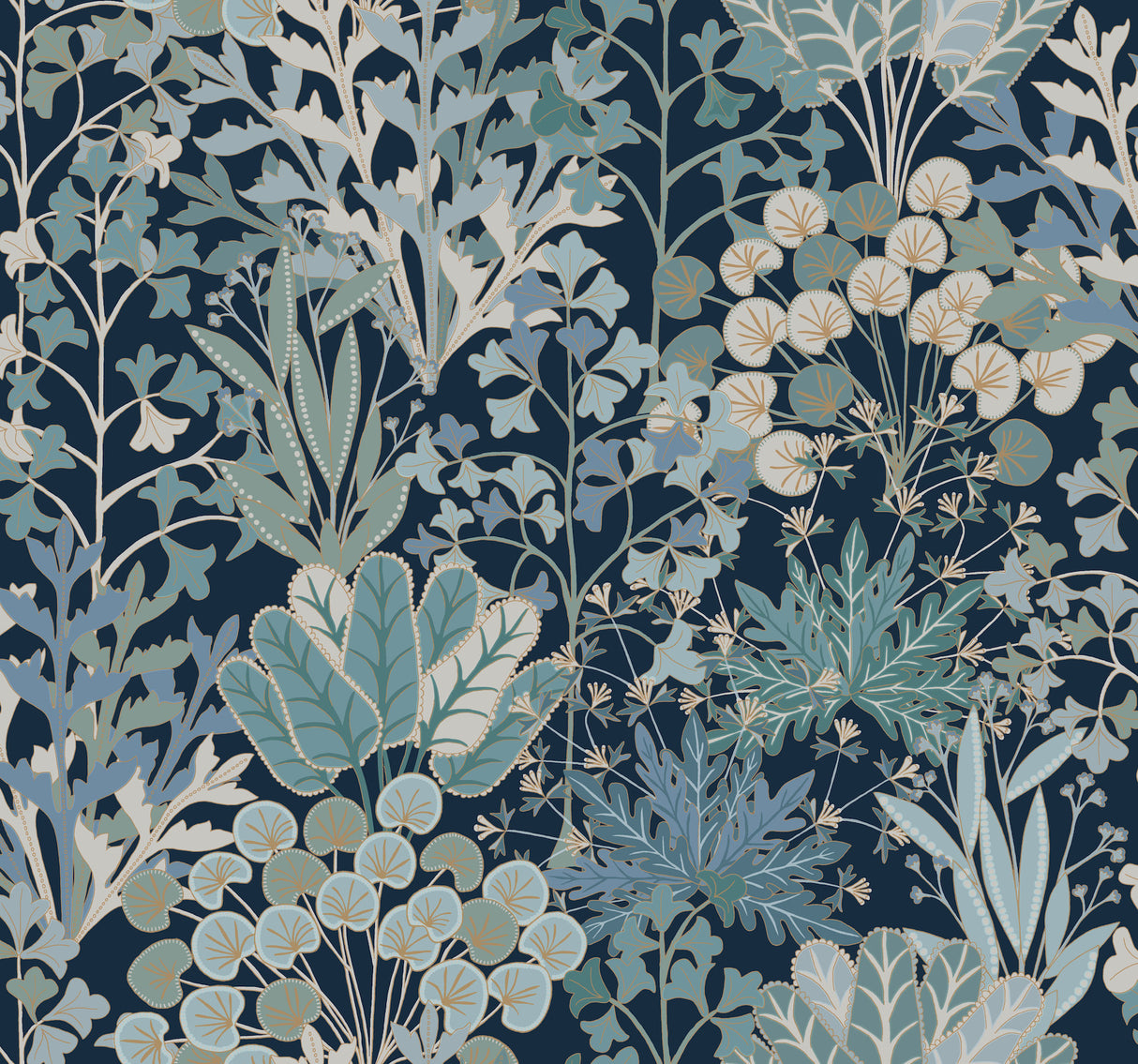 York BL1812 Forest Floor Navy Wallpaper
