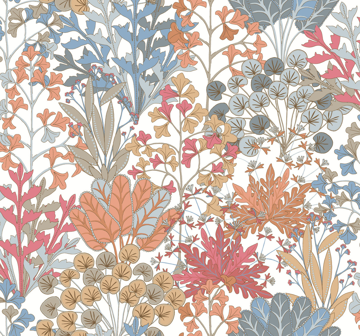 York BL1813 Forest Floor Coral Wallpaper