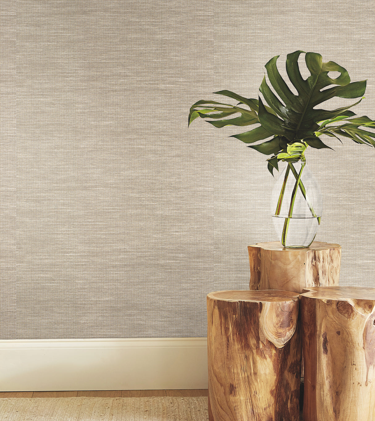 York BO6611 Paper & Thread Weave Cream Wallpaper