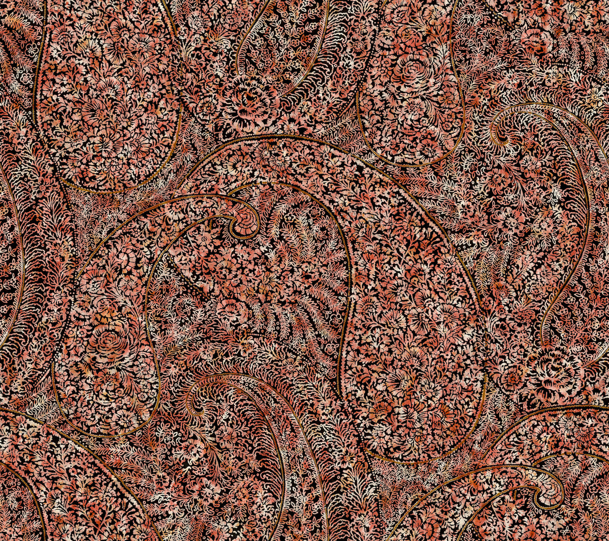 York BO6651 Kashmir Dreams Paisley Red Wallpaper