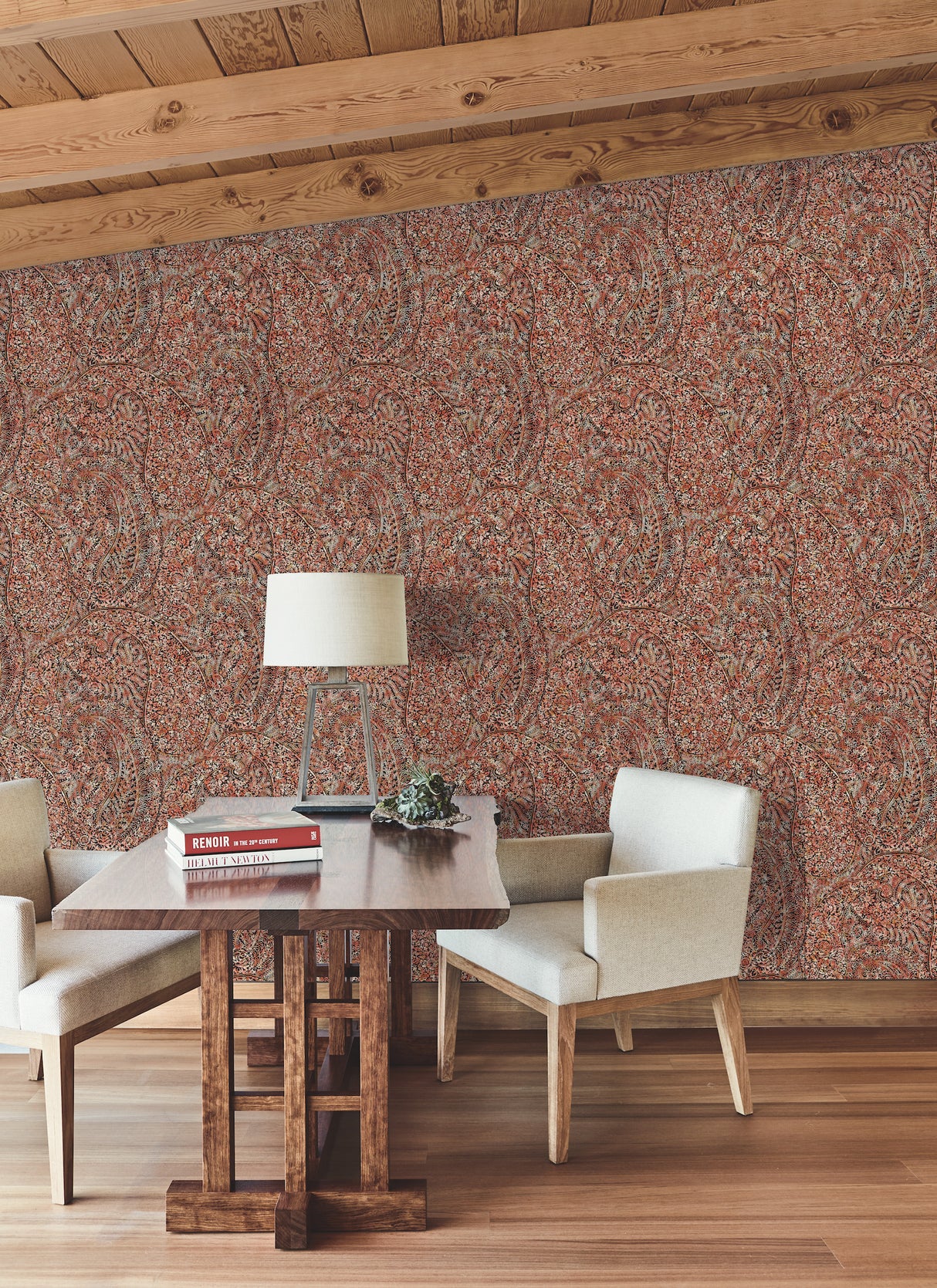 York BO6651 Kashmir Dreams Paisley Red Wallpaper