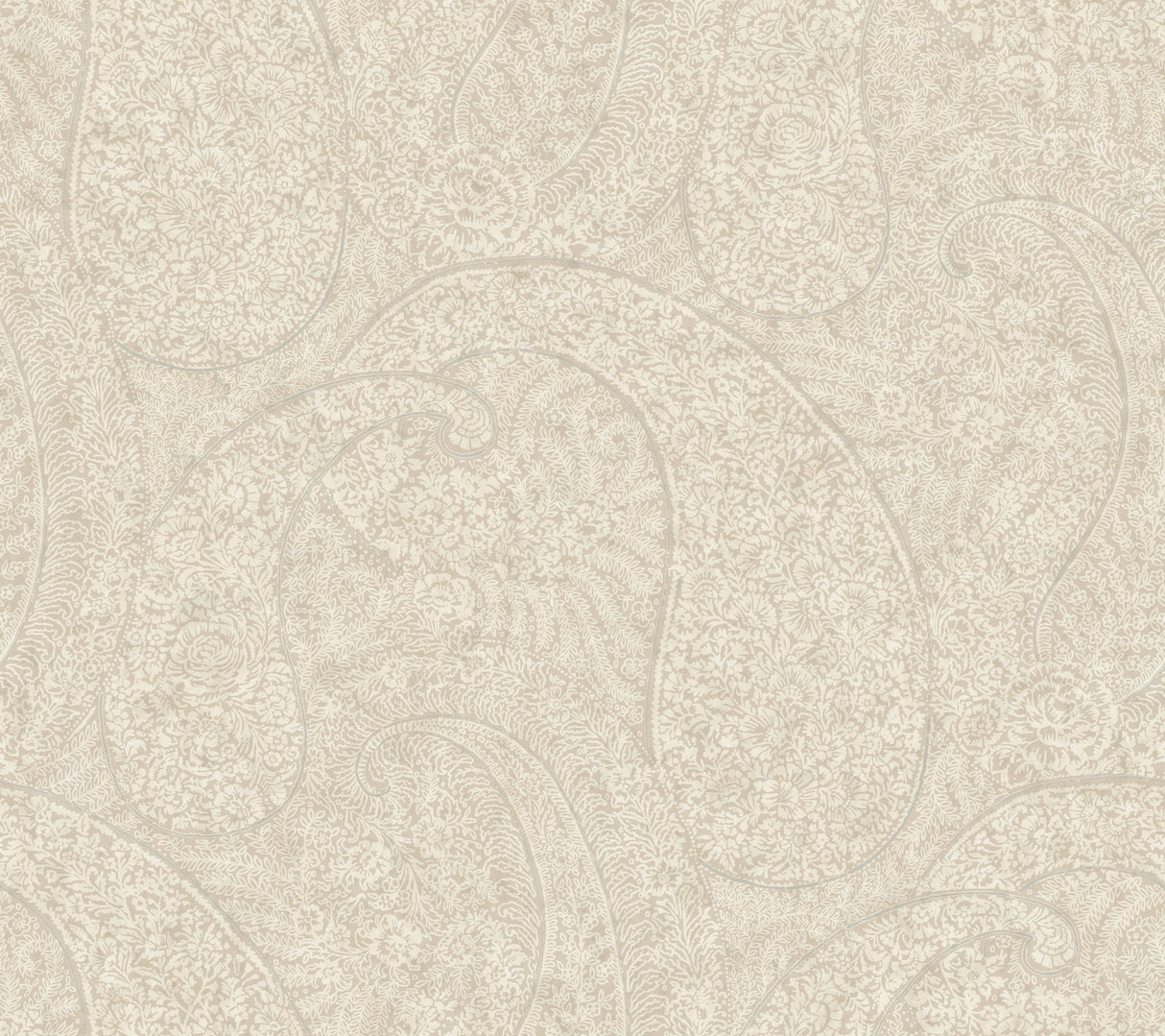 York BO6652 Kashmir Dreams Paisley Off White Wallpaper