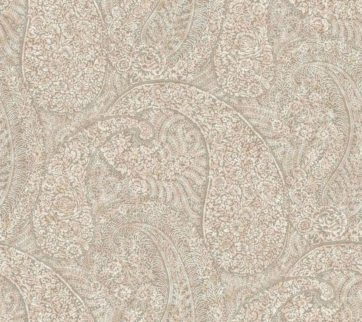York BO6653 Kashmir Dreams Paisley Pink Wallpaper