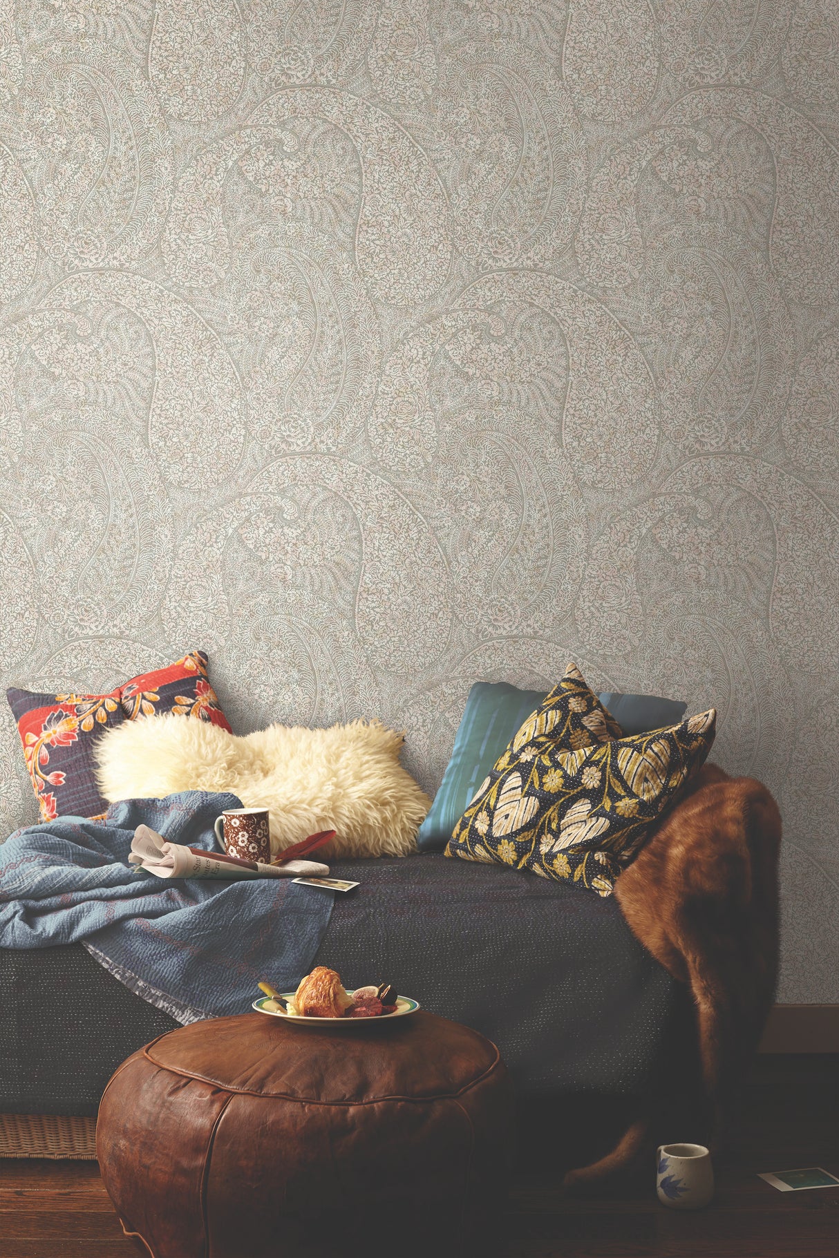 York BO6653 Kashmir Dreams Paisley Pink Wallpaper