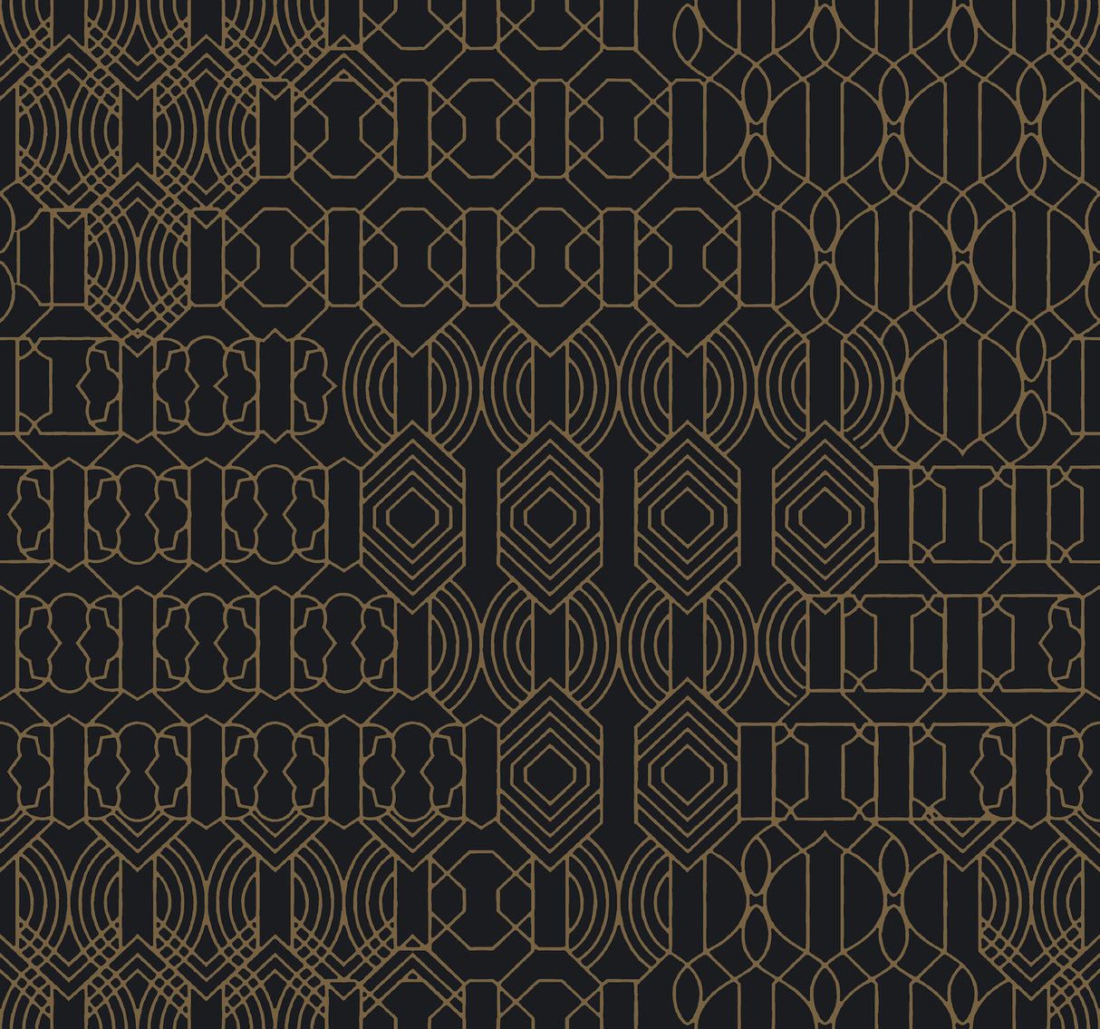 York BO6674 Modern Chandelier Black Wallpaper