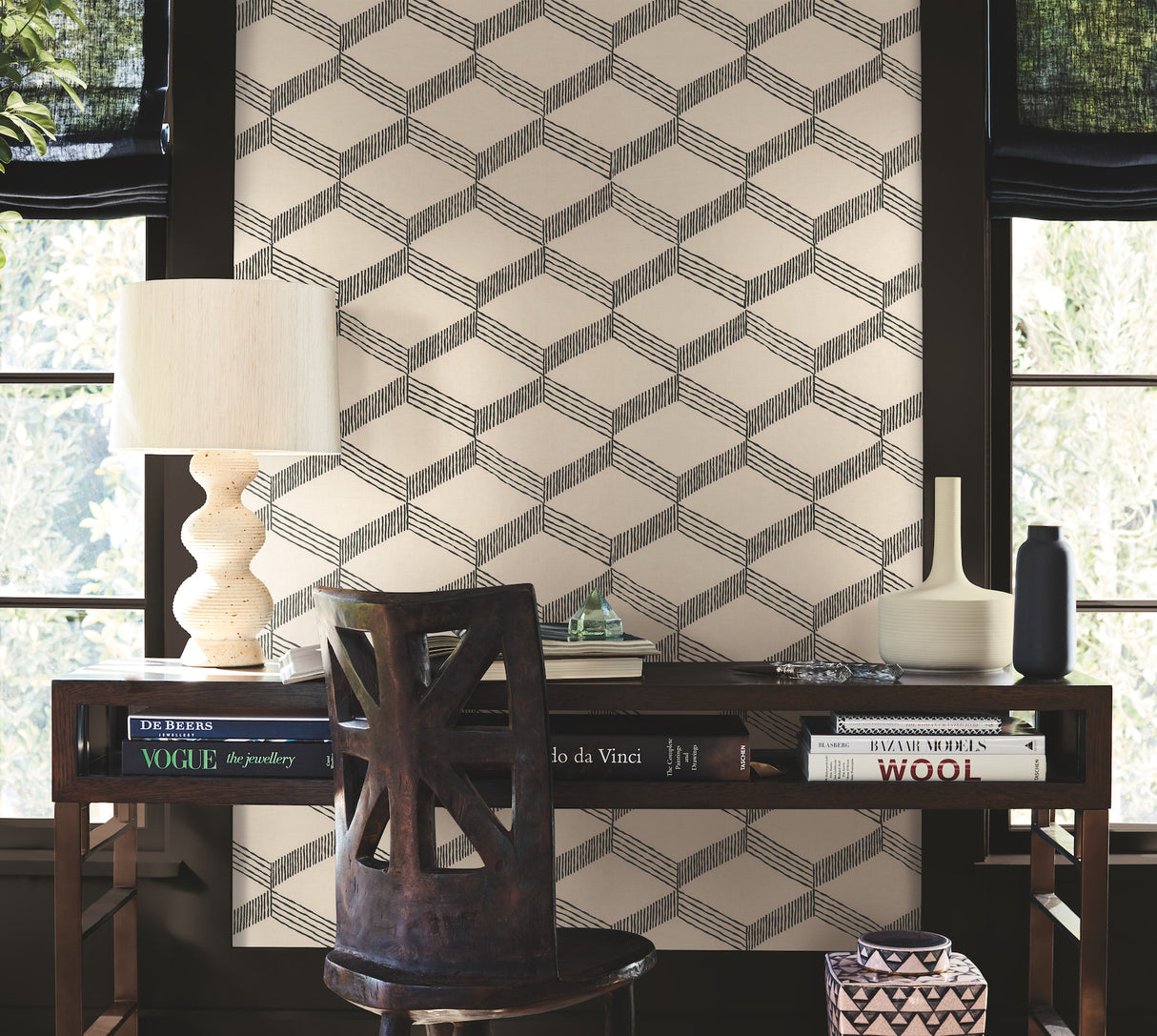 Antonina Vella BO6721 Palisades Paperweave Beige Wallpaper - Eade's Wallpaper