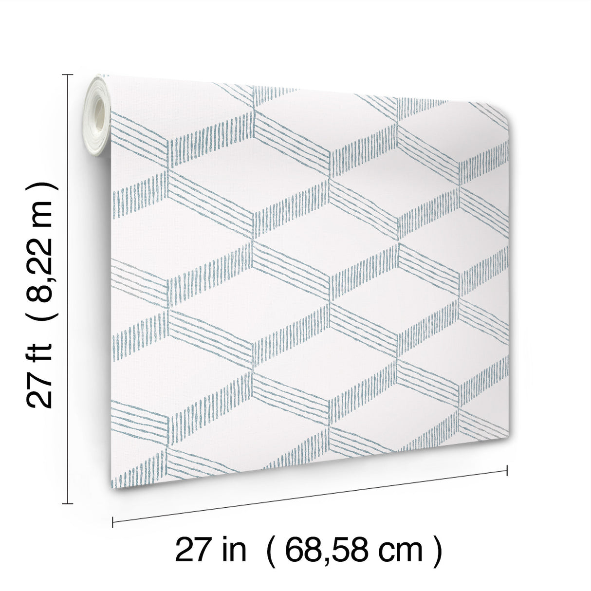 Antonina Vella BO6723 Palisades Paperweave Smokey Blue Wallpaper - Eade's Wallpaper