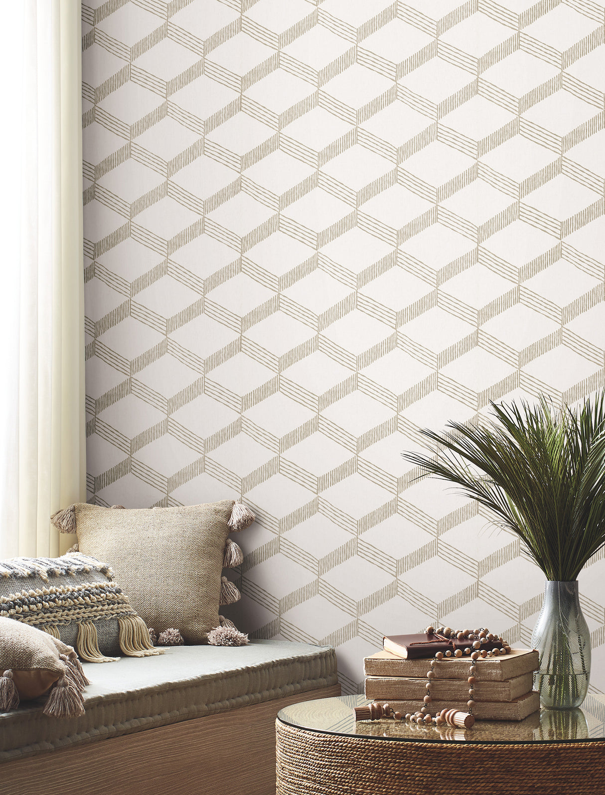 Antonina Vella BO6724 Palisades Paperweave Taupe Wallpaper - Eade's Wallpaper