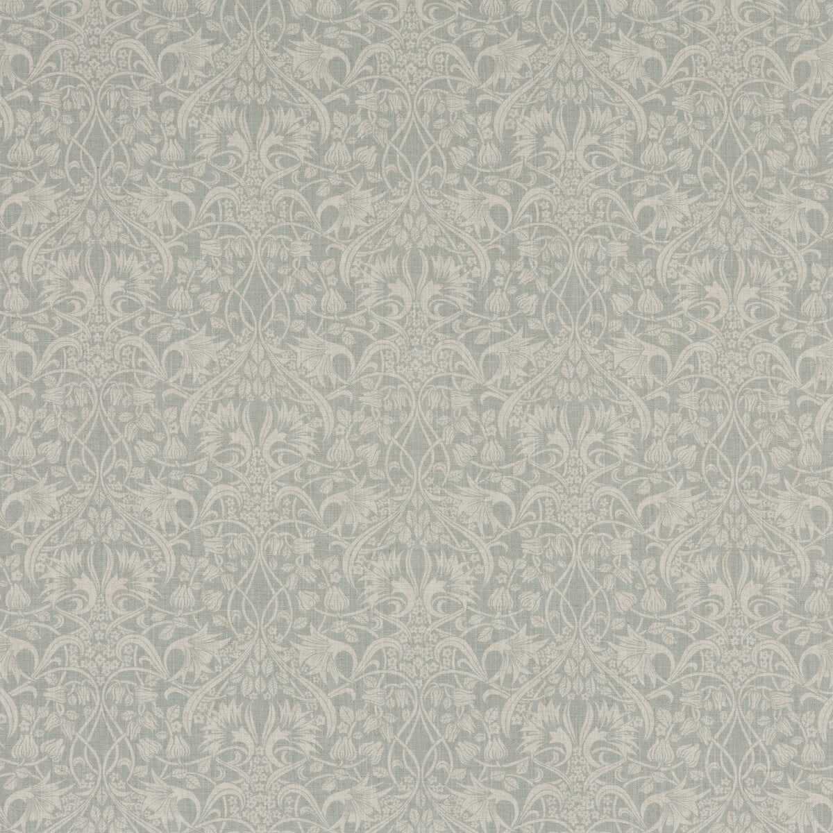 G P & J BAKER BP10620.2.0 FRITILLERIE AQUA Fabric - Eade's Wallpaper