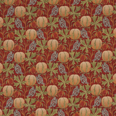 G P & J BAKER BP10621.2.0 PUMPKINS RED/GREEN Fabric - Eade's Wallpaper