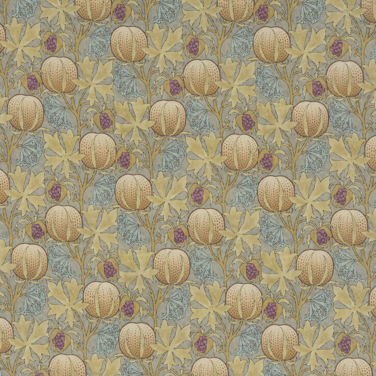 G P & J BAKER BP10621.3.0 PUMPKINS TEAL Fabric - Eade's Wallpaper