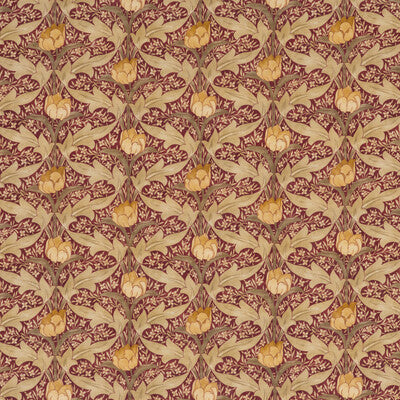 G P & J BAKER BP10622.2.0 TULIP & JASMINE RED/OCHRE Fabric - Eade's Wallpaper